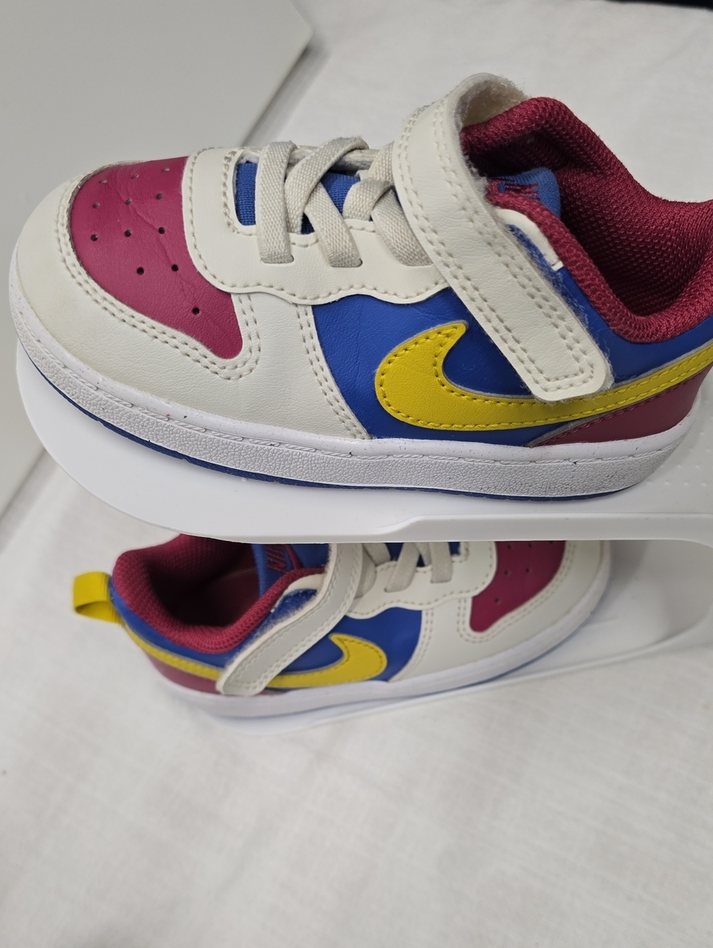 Nike Kids Multicolor Sneakers with Yellow Swoosh